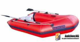 Knallrotes Gummiboot 2